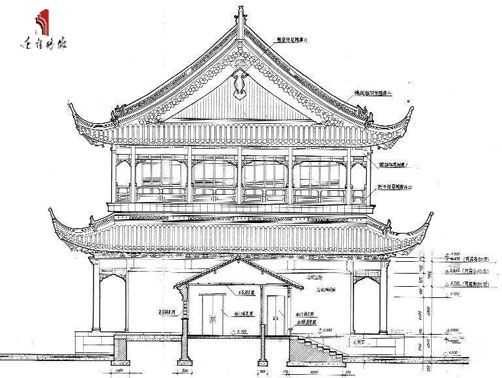 古建筑立面构图