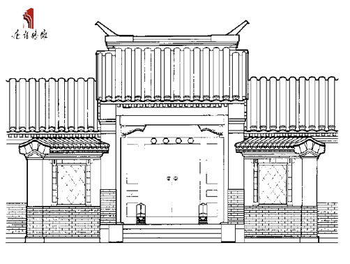 四合院金柱大门